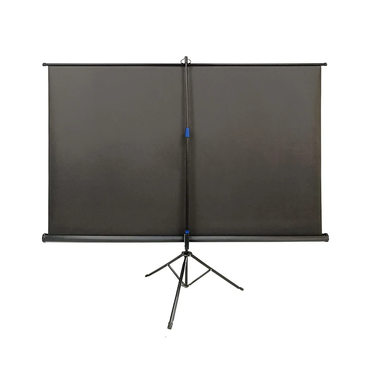 100inch 4:3 Tripod Projector Screen with Stand Wrinkle-Free Height Adjustable Portable Screen for Projector Indoor & Outdoor for