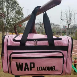 Wholesale Glitter Spinnanight Duffel Bag Custom Ladies Spend The Night Bling Bag Large Sneaky Link Bags Custom Logo Women 2022