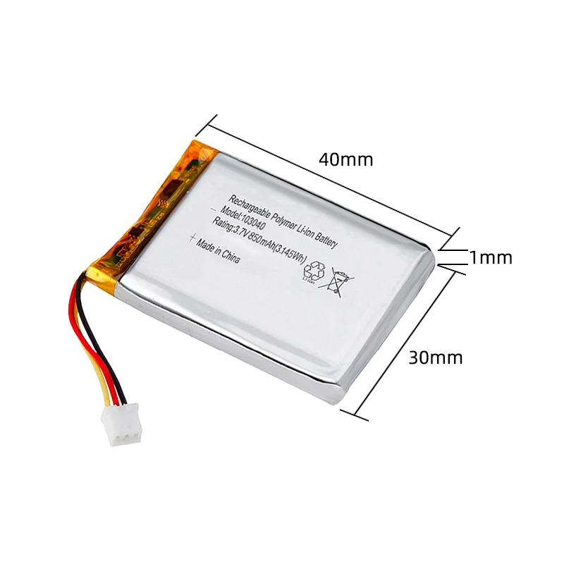 3.7V 850mAh Rechargeable Pouch Cell NCM Polymer Lithium Ion Battery cell for Electric Car