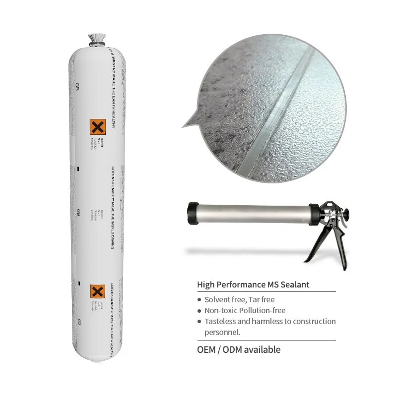 Excellent UV resistance MS polymer caulking sealant for floor roof bonding and sealing