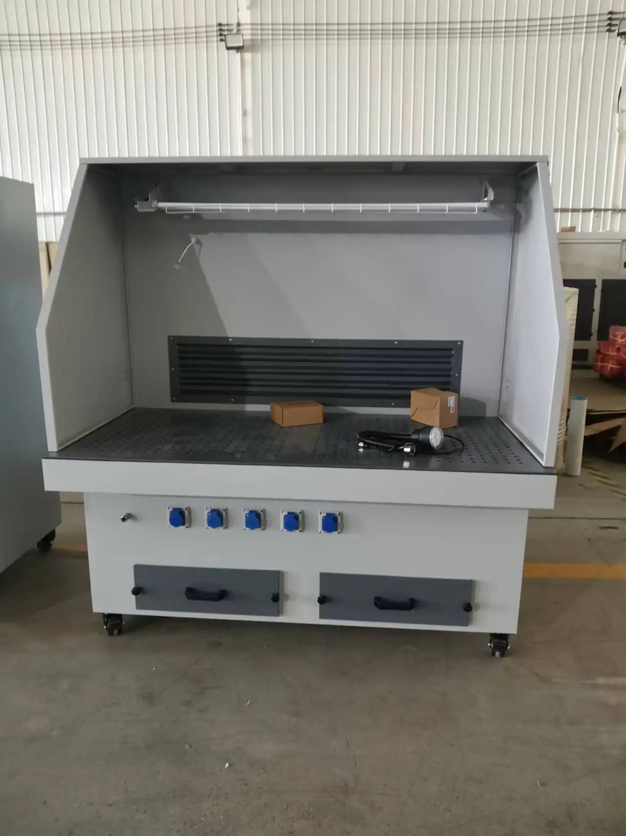 Manufacturer sales workbench dust collection system Downdraft Bench Durable Cast Iron Grinding Tables