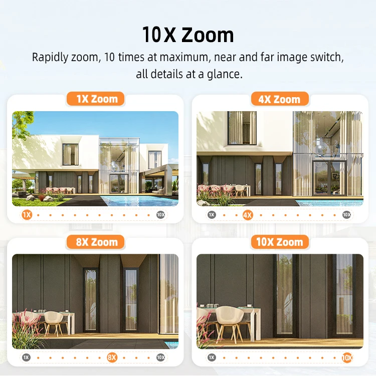 Rechargeable 18000mAh battery Solar powered 4G multi lens CCTV camera 10X Zoom PTZ outdoor security camera