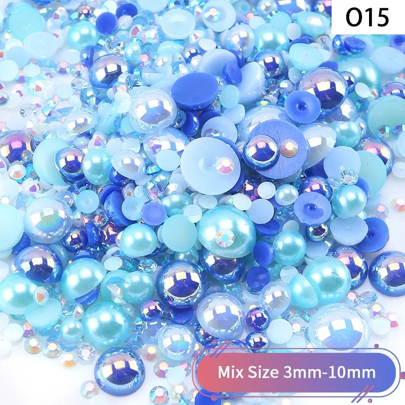 Yantuo пакеты из смешанной смолы Стразы жемчужные Decorations3-10mm одежды экологически чистые туфли 12-13 2 сумки