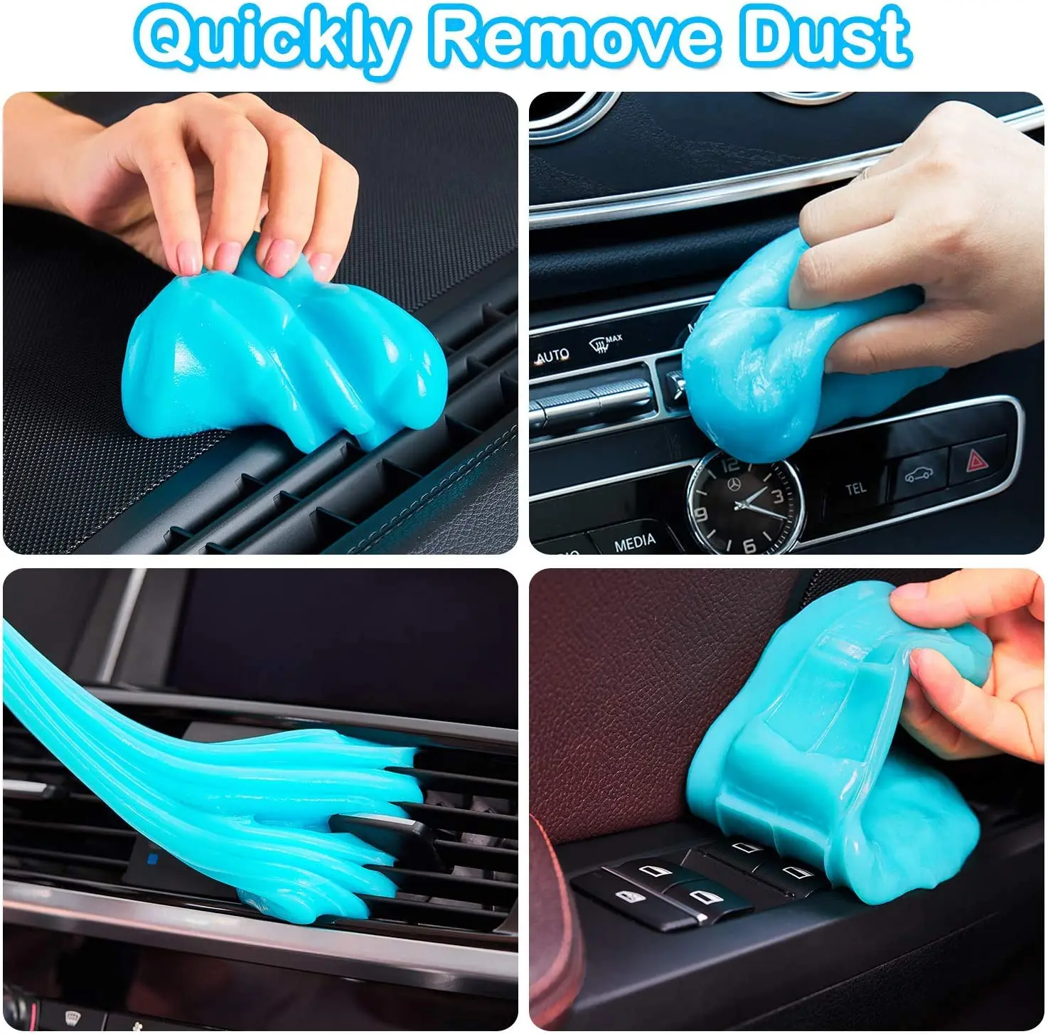 Creative Cool Multi Functions Keyboard Cleaner Dust Cleaning Car Cleaning Kit Auto Air Vent Interior 200g Cleaning Gel for Car