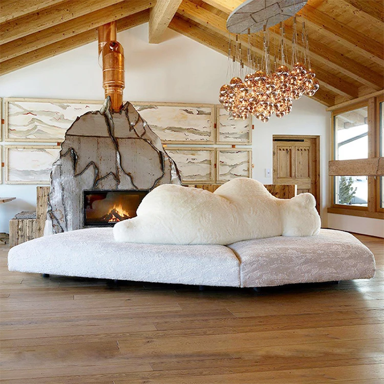 Luxury villa living room sofas modular sectional bear sofa bed furniture