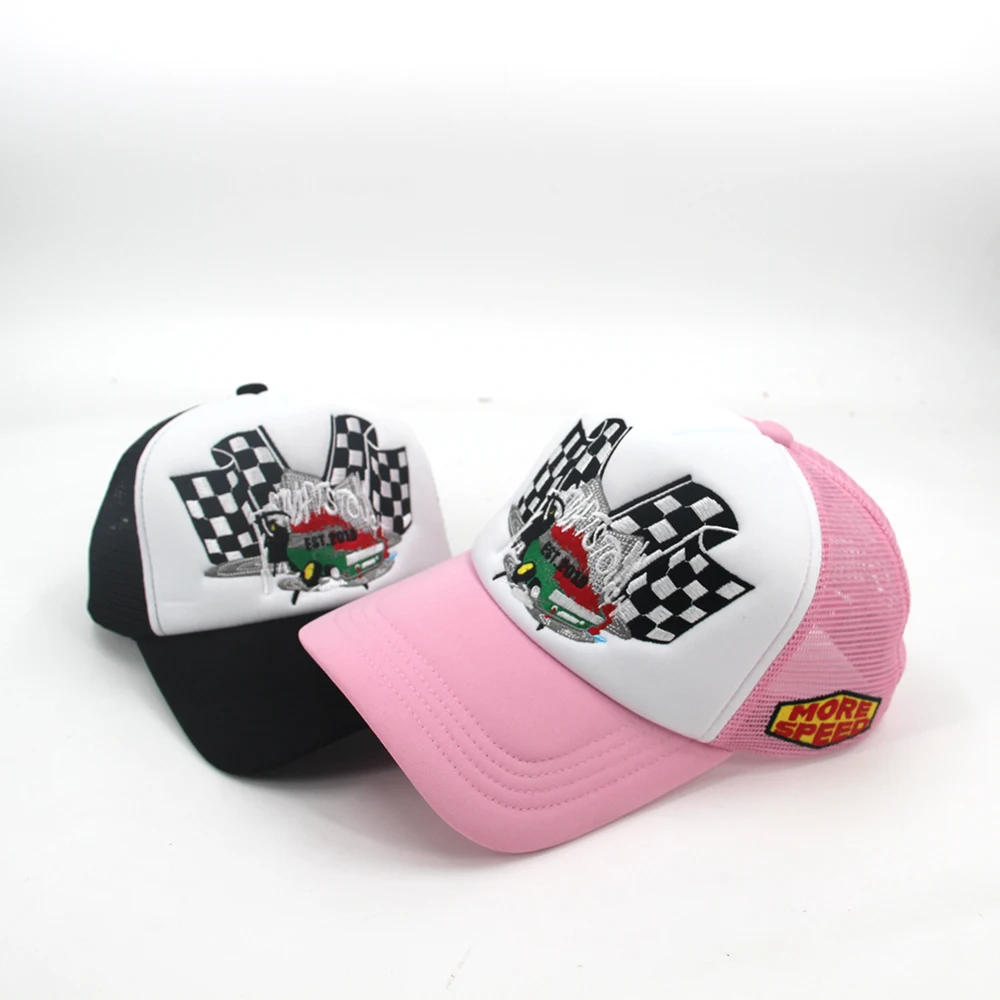 Fashion Plaid Trucker Cap Men Women Classic Checkerboard Pattern Trucker Hat Sunscreen Sports Custom Cap