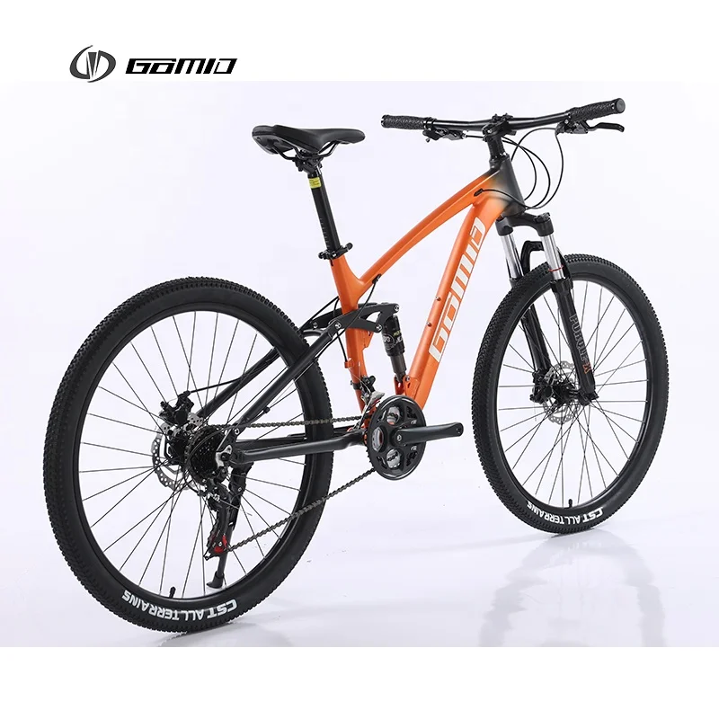 GOMID bisiklet full suspension Mountain Bike SHIMANO gear cycle four link soft tail mountainbike OEM bicicletas custom Bicycle