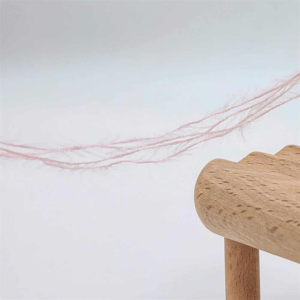 Yarn For Weaving Dyed Nylon Mink Yarn 1.3cm 100% Nylon Monofilament Fancy Yarn