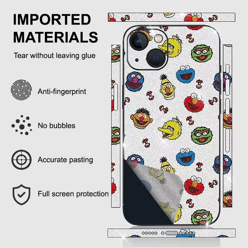 Наклейка на телефон заказ для iphone 14 13 12 11 mini pro max наклейка раму 3 м водонепроницаемый материал