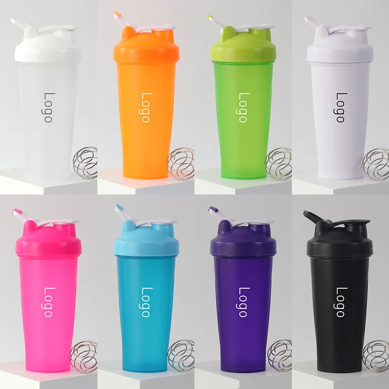 Hot selling 2023 Costom UV Logo 400ml 600ml Plastic Water Bottle PP Gym Drinking Water Wukong Protein Shaker Bottle Mixer