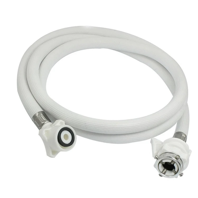 White Stripes PVC Inlet Hose Washing Mahine Auto Water Inlet Hose For Washing Machine