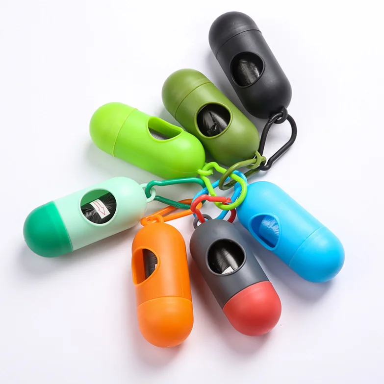 Custom LOGO Print Pet Poop Bag Holder Colors Dog Bone Shaped Plastic Dog Poop Bag Holder Personalized Des dog poop Bag dispenser