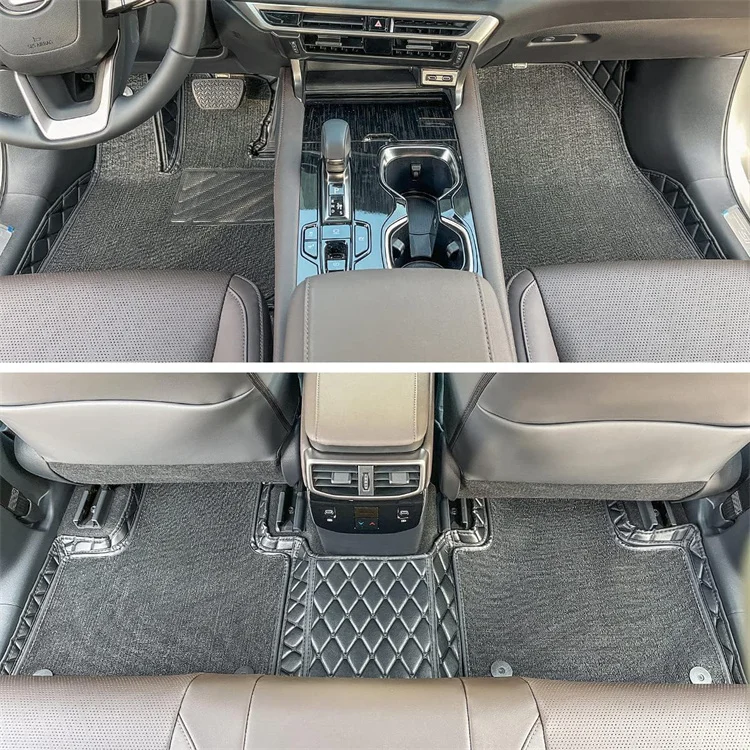 Factory directly double layer 7D car floor mat for lexus RX350 RX350H RX450H RX500H