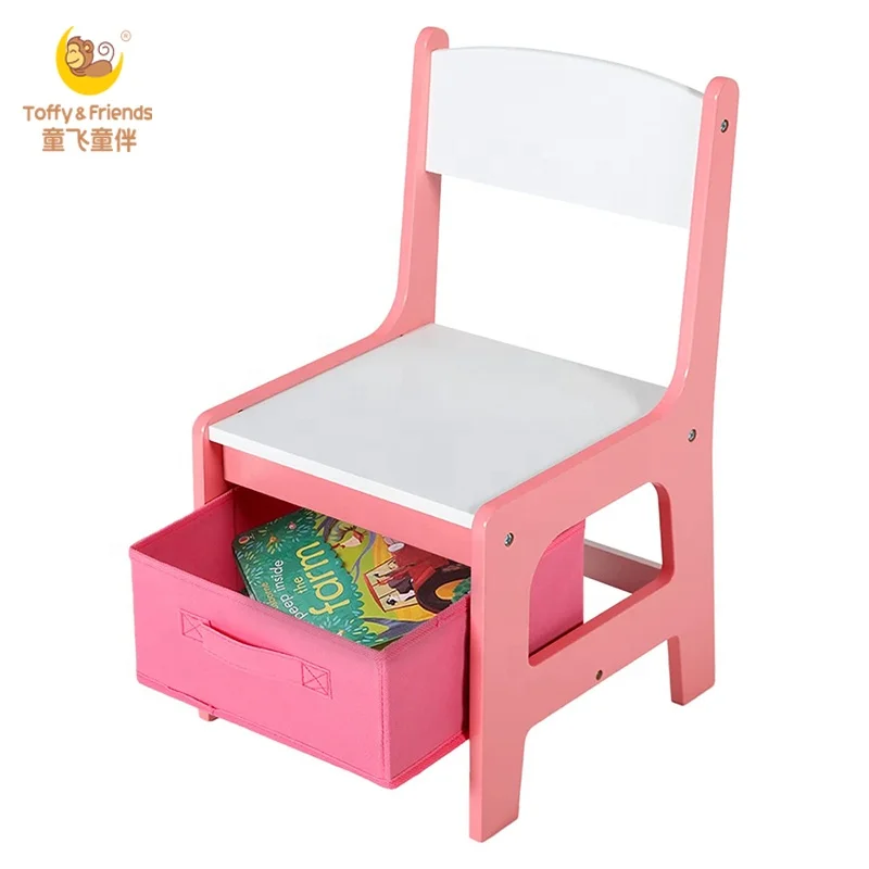 Toffy & Friends kids furniture children table chair wooden functional play table chairs set with storage space