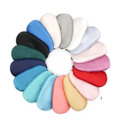 Wedding Souvenir Travel Silk Satin Night Sleep Eye Mask Set With Head Band Gift Bag And Hair Scrunchies