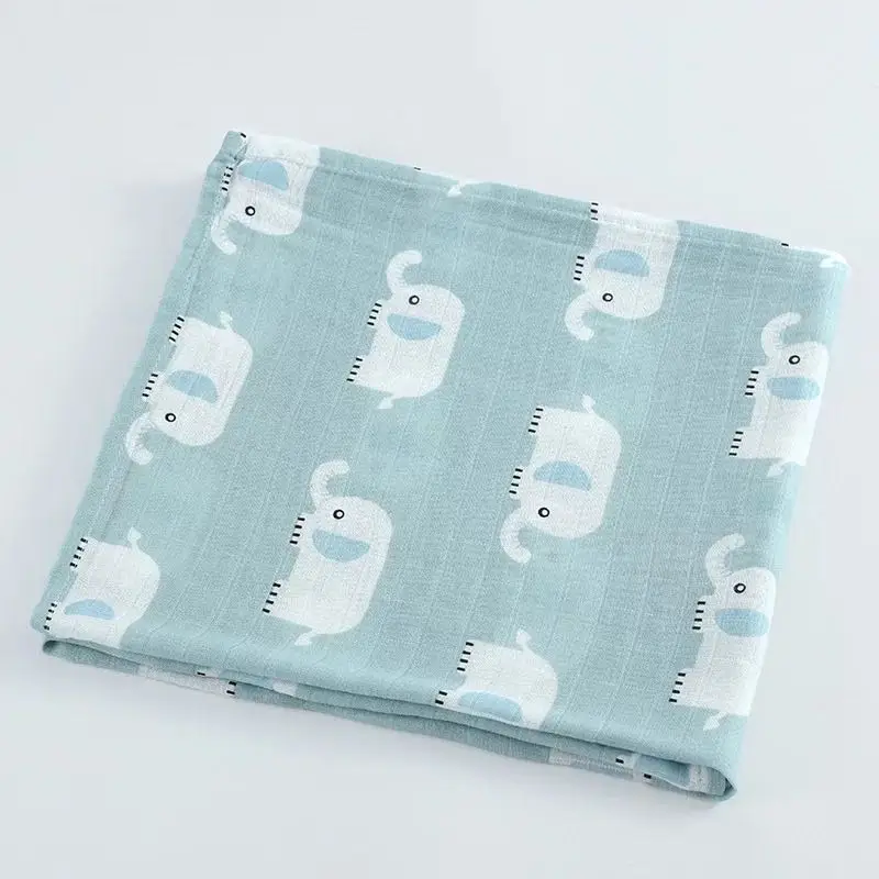 Muslin baby blanket bamboo muslin blanket100% cotton knitted baby blanket
