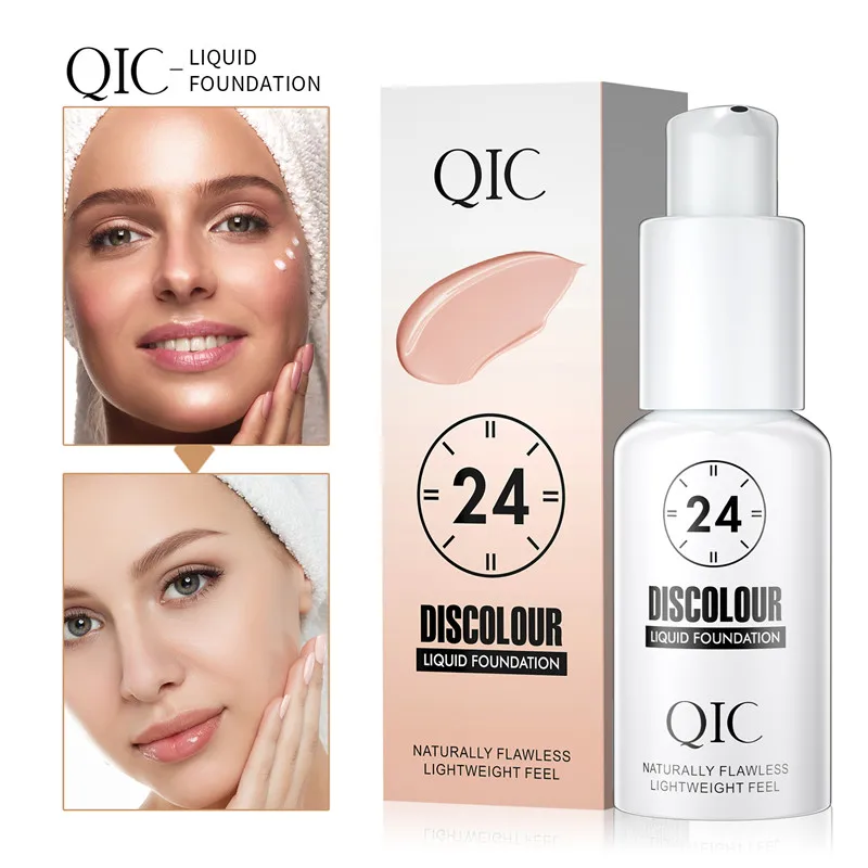 Liquid Foundation Hides Wrinkles & Lines Makeup Base Concealer Cover Moisturizing Fluid Matte Foundation