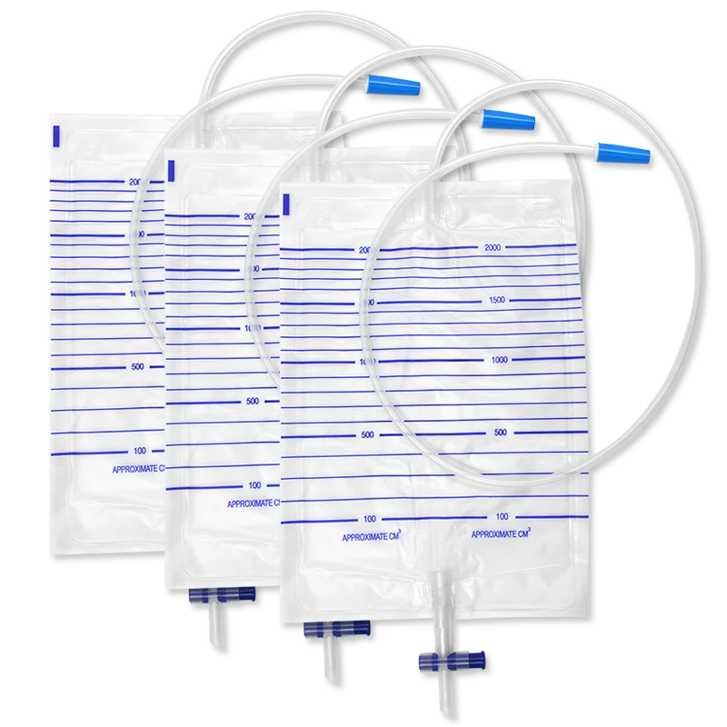 JCMED  Disposable Transparent Economy Urinary Urine Drainage Collection Bag