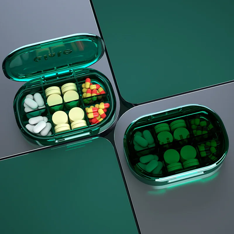 Пластиковый портативный контейнер для лекарств, контейнер для таблеток для путешествий