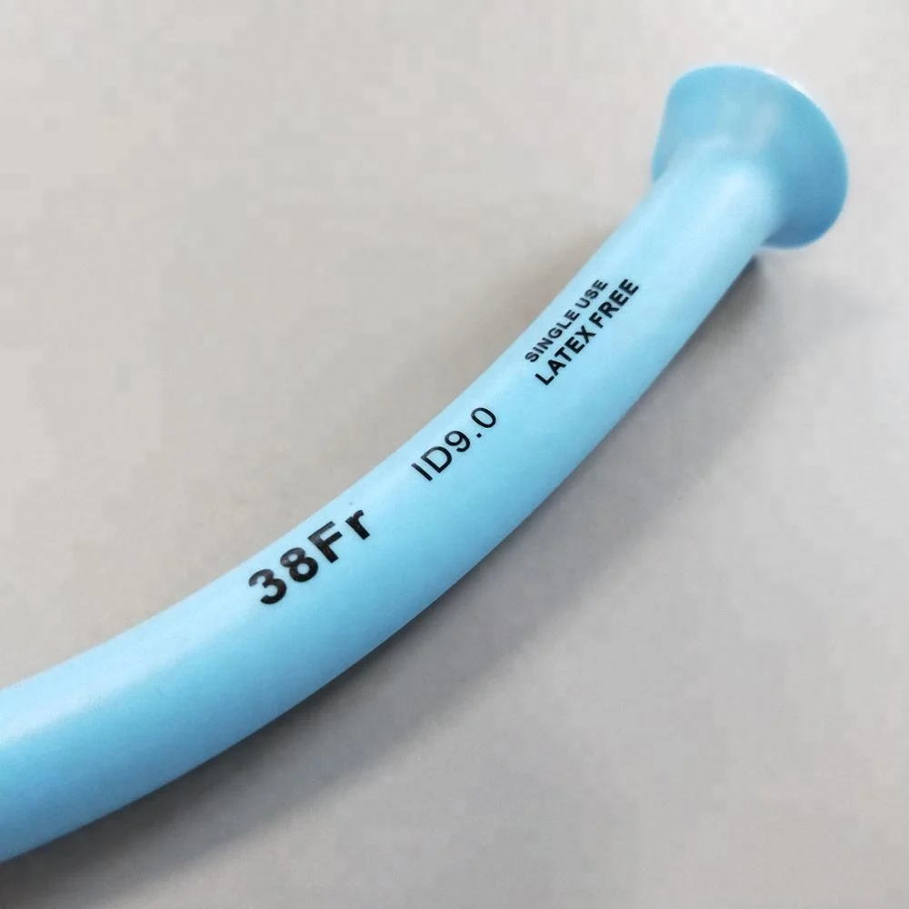 First aid  Non-toxic Latex Free PVC Single Use  soft disposable naso-pharyngeal airway,NPA with different sizes