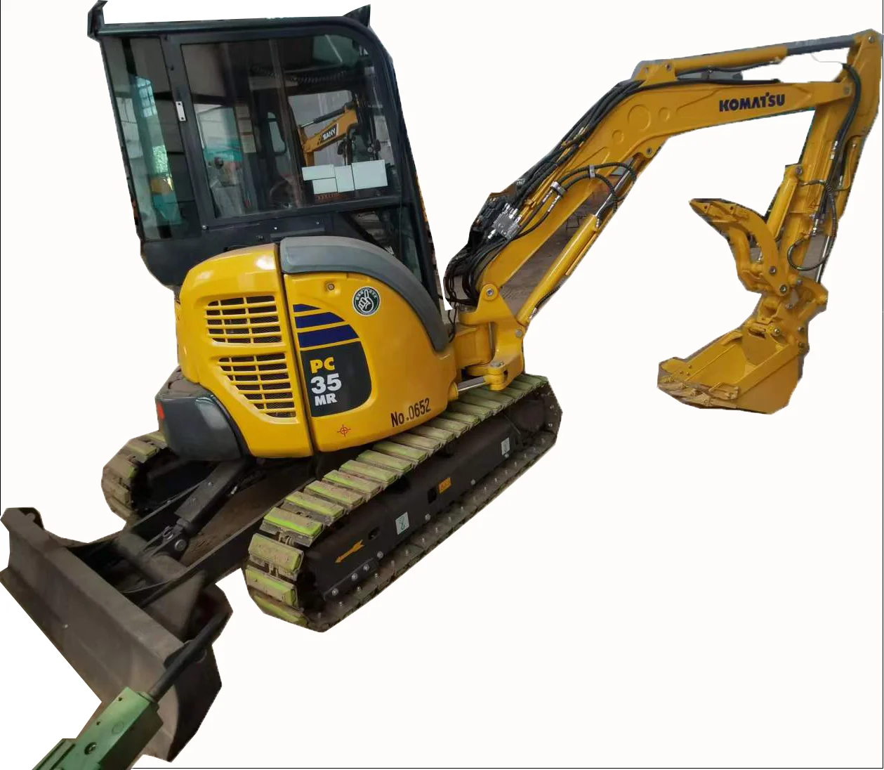 Earth Moving Used komatsu pc35mr Mini crawler excavator machine 3.5 ton with Low price to sale in Shanghai