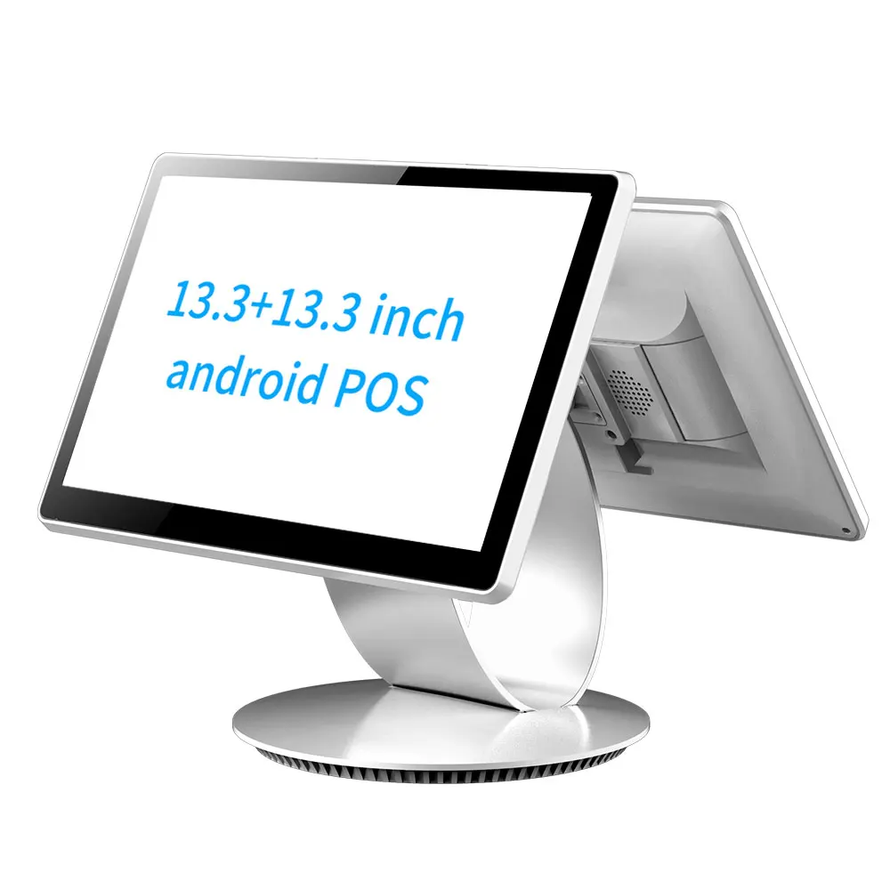 Заводская онлайн-система POS полный набор с двумя экранами Windows Android Linux продуктовый магазин POS-машина система