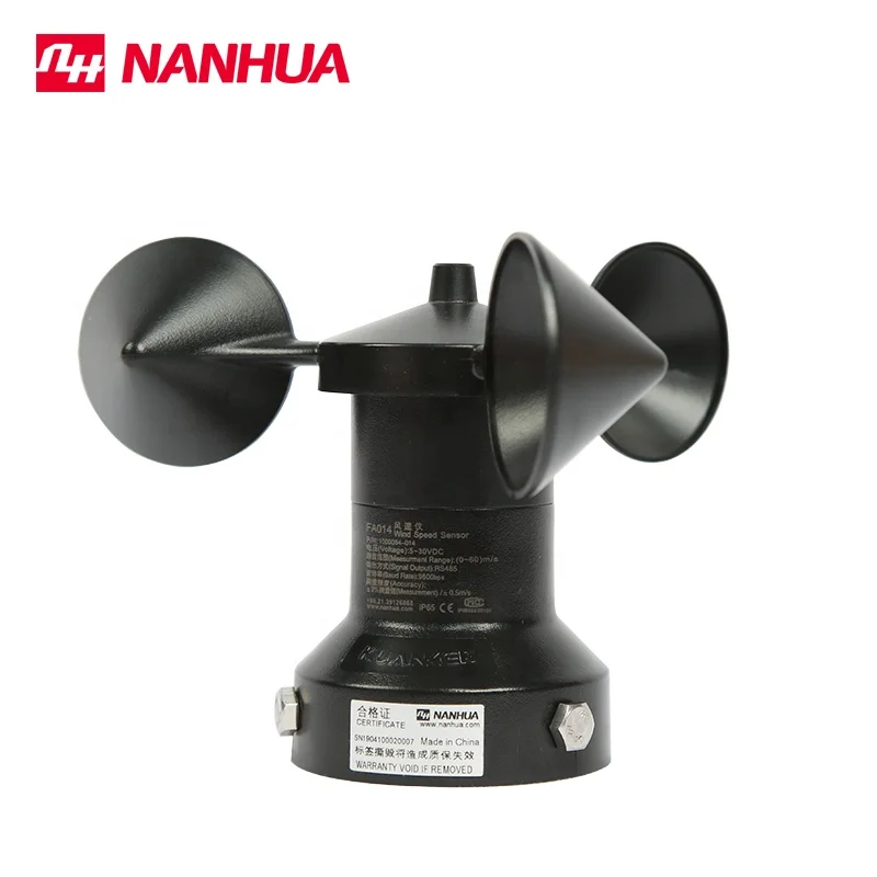 High accuracy mechanical anemometer wind speed sensor for solar tracker /cranes/ wind power/ etc