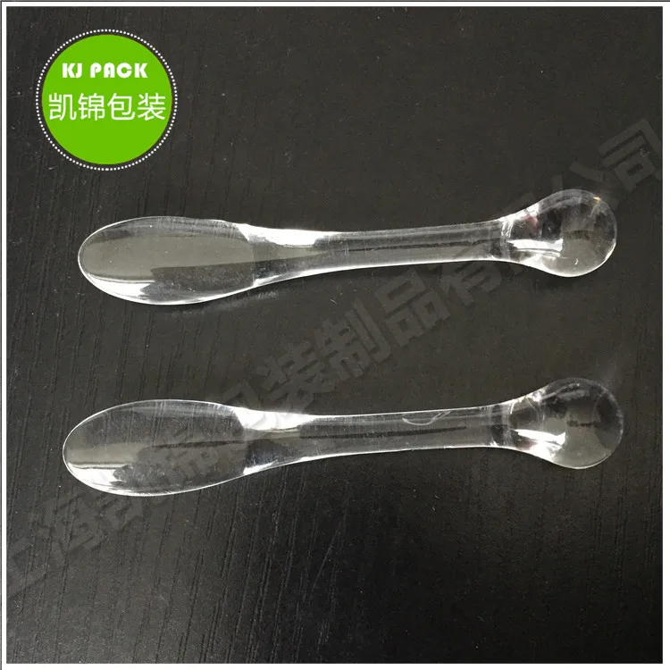  high selling Wholesale Custom Logo Transparent Plastic cosmetic facial spatula face cream