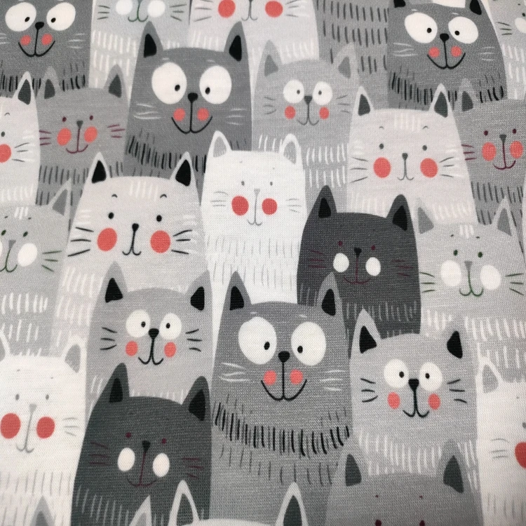 
Trendy clothing fabric cute animal print design 