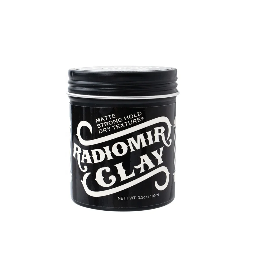 Free Sample Vegan Private Brand Coloring Mud Natural Ingredients Matte Hair Clay Wax Matte Clay Charms For Hair Bows