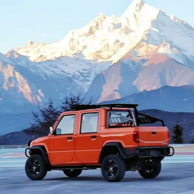 Electric truck 4x4 New Electric Pickup Car Electric Utility truck with Cargo Box Pickup vehicle Electric Car 4 seats