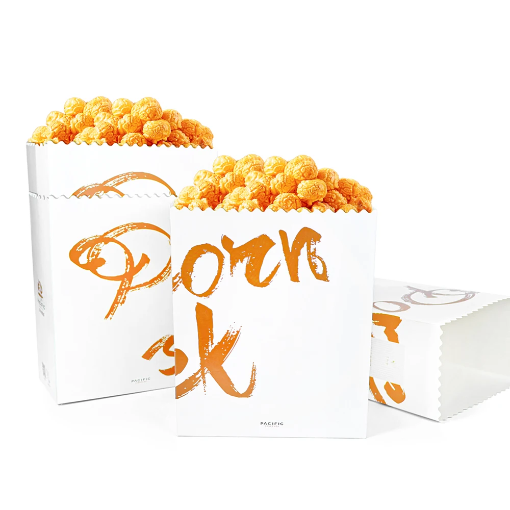 Free design Custom Disposable Popcorn Cup  Fried Chicken Packing Popcorn Box Cinema Printed Popcorn Bucket