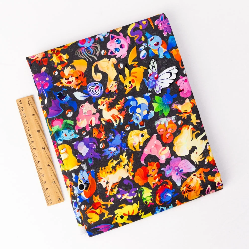 OEKO TEX manufacturer low moq monster pattern custom 100 cotton digital fabric printing for baby clothes