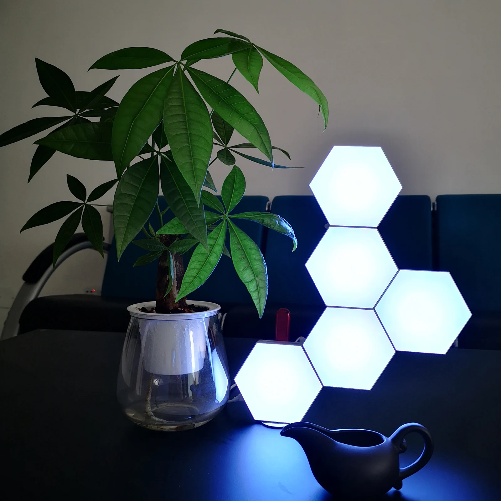 Quantum Honeycomb Mosaic Color Version Hexagonal Modular Touch Sensitive Lighting Wall Lamp LED Night Light