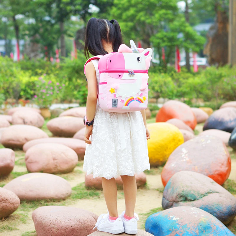 Children School Backpack 3D Cartoon Animals Unicorn ect Design Waterproof Kids School Bags For School Baby Girls Kindergarten