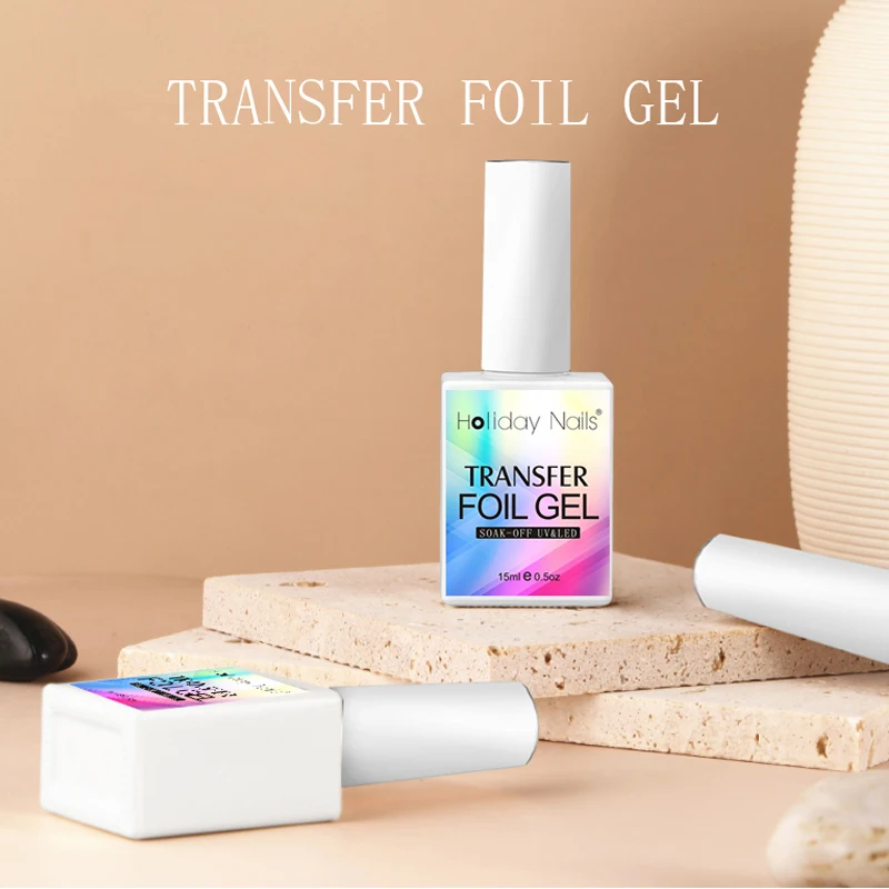 3-10days Delivery Time Oem Custom Logo Polish Glue Clear Transfer Foil Gel For Nail Salon