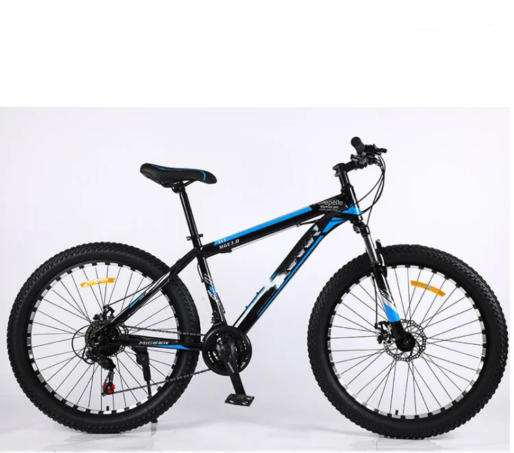 Hot selling double disc brake shock absorption bicycle 26 inch 29 inch mountain bike 3.0 thick tire model bicycle