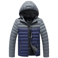 CMJM2039 Zip Up Hoody Short Cotton Padded Jacket Winter Coat For Man Lightweight Quilt Down Jacket