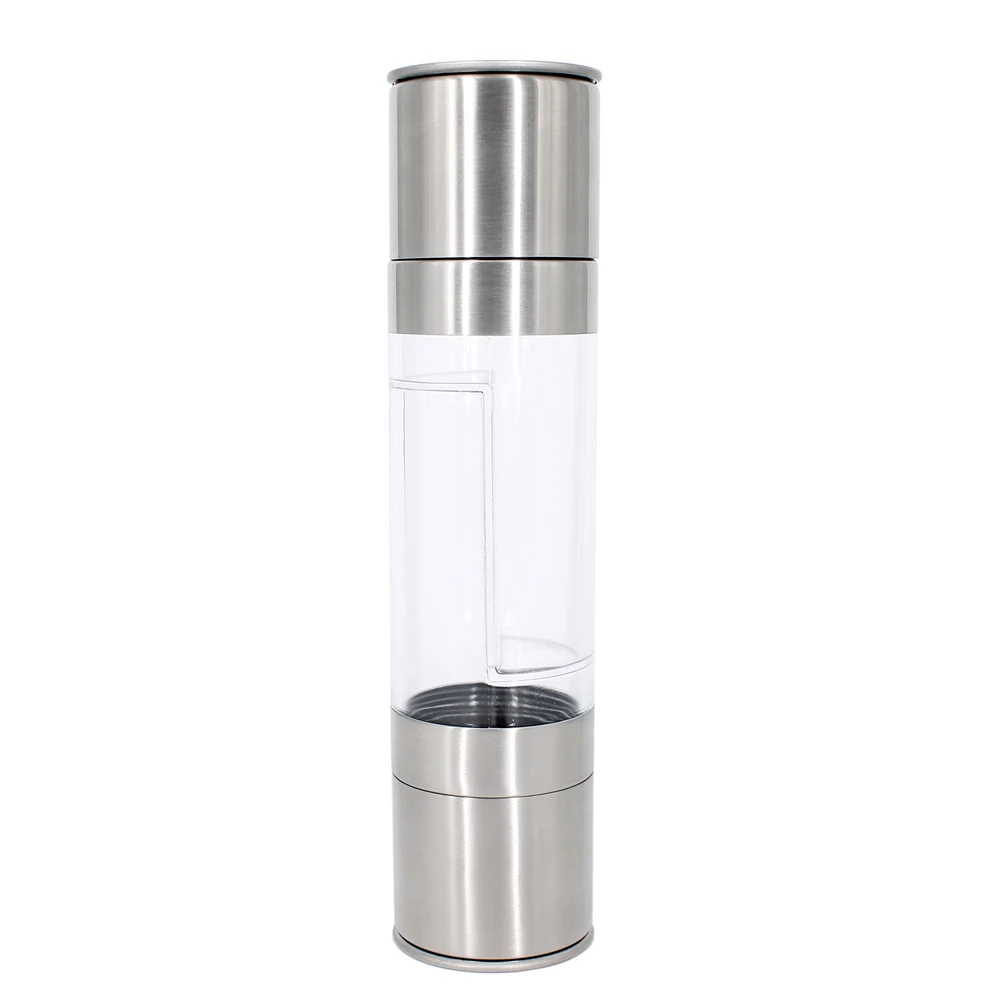amazon hot 2 in 1 manual salt and pepper mill pepper grinder with double ended design