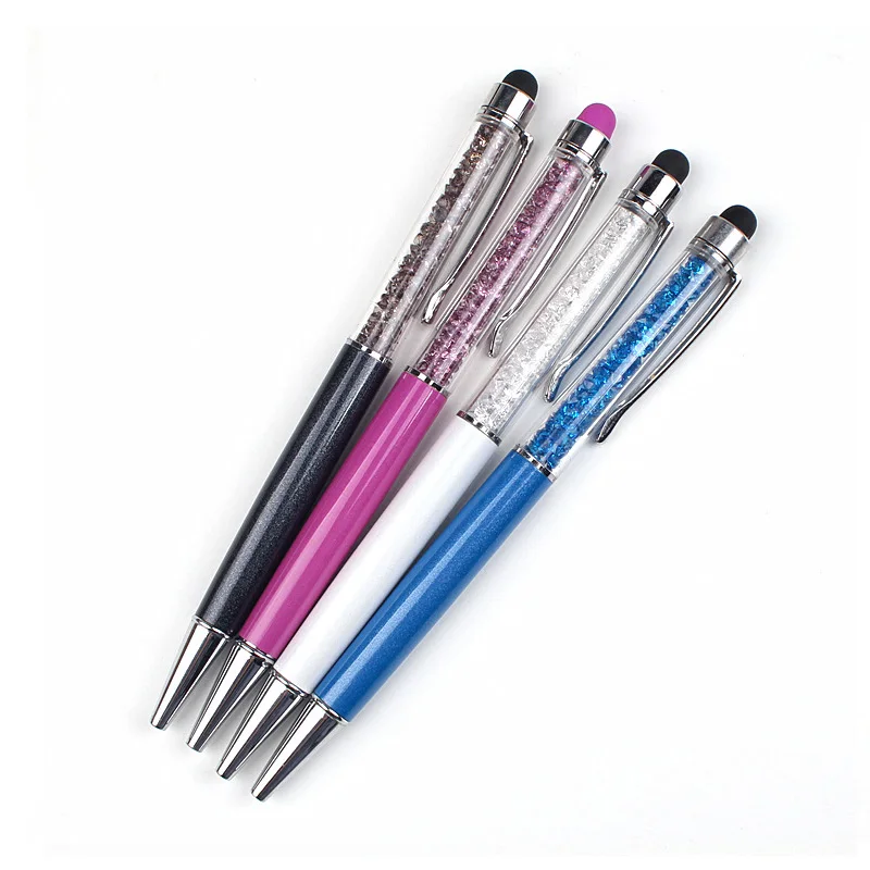 China factory competitive prices full color option custom logo printed crystal diamond pen