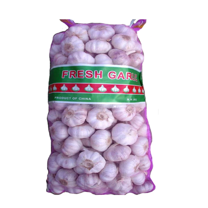 Factory price supermarket 20kg nylon mesh Garlic packing bag