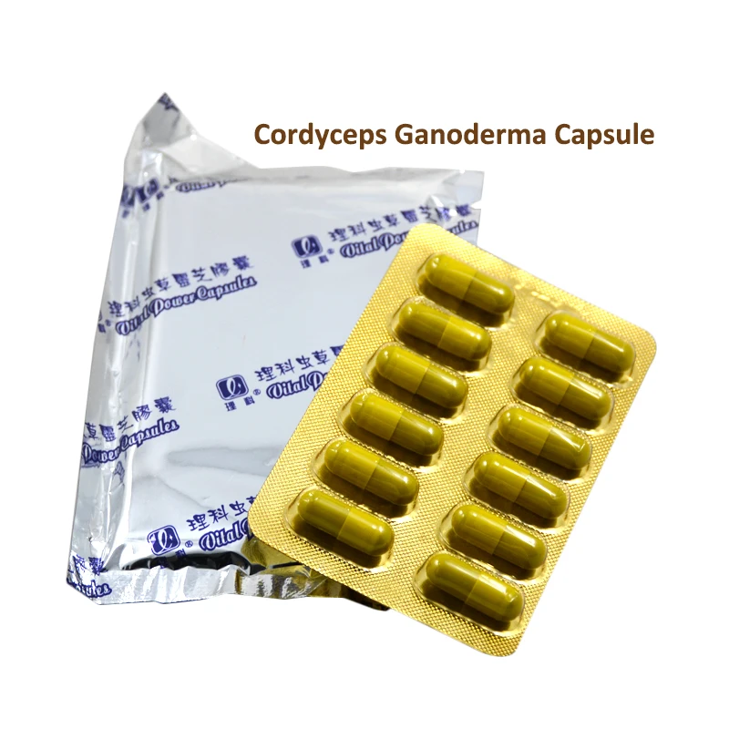 Chinaherbs Ganoderma Cordyceps Shiitake Mane Mushroom Complex powder Capsules Improve Brain Function Supplement