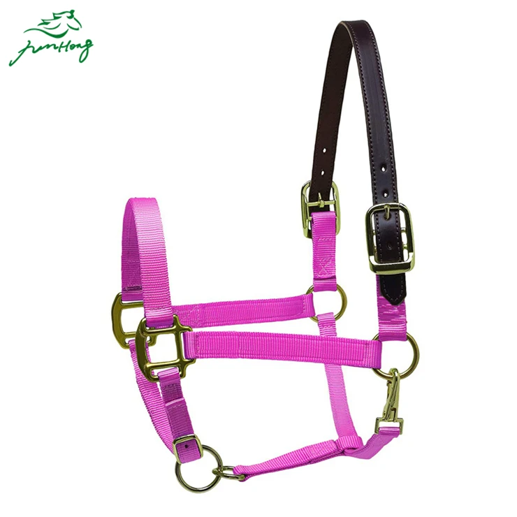 Оптовая продажа высокое качество лошадь headcollars производитель оборудование для лошадей в вашем собственном дизайне нейлоновые с лямкой на
