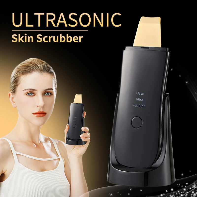 Beauty Personal Care Facial Cleaner Dermabrasion Ion Ultrasonic Skin Scrubber Spa Equipment