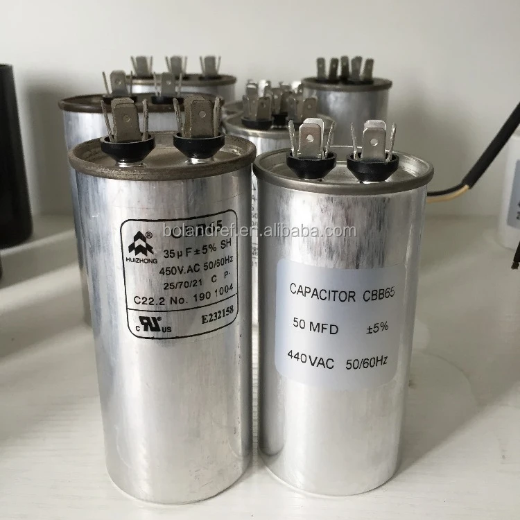 CD60 CBB65 CBB60 CBB61 capacitor for air conditioner and refrigeration spare parts with 110V-450V