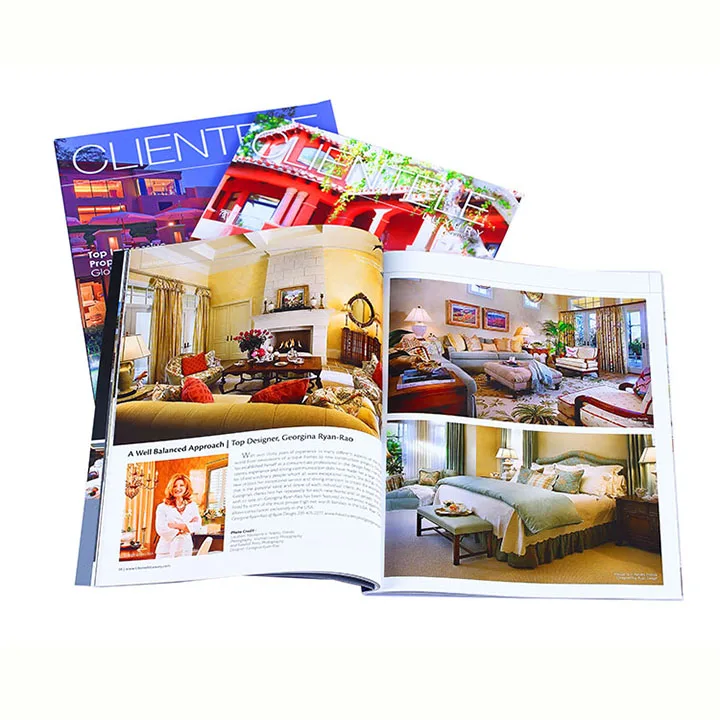 Professional Factory Wholesale Cheap Custom Design Full Color Paper Booklet Brochures Catalog Magazine Printing