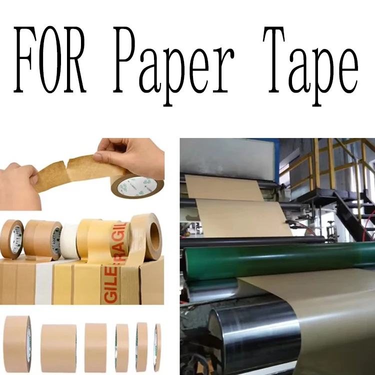 Custom PE Silicone Release Paper Jumbo Roll Packaging Sticker Labels Kraft Paper Tape Raw Material 80gms Coated Release Papers