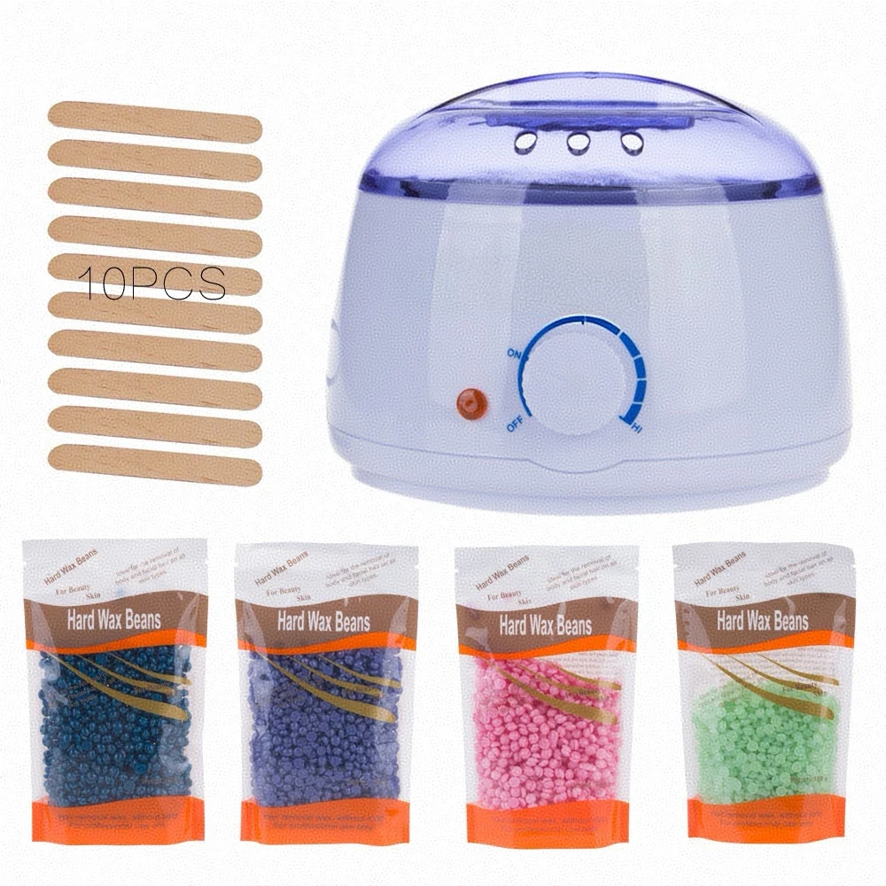 custom logo depilatory warmer heater paraffin hot wax pot melt wax bean warmer for hair removal