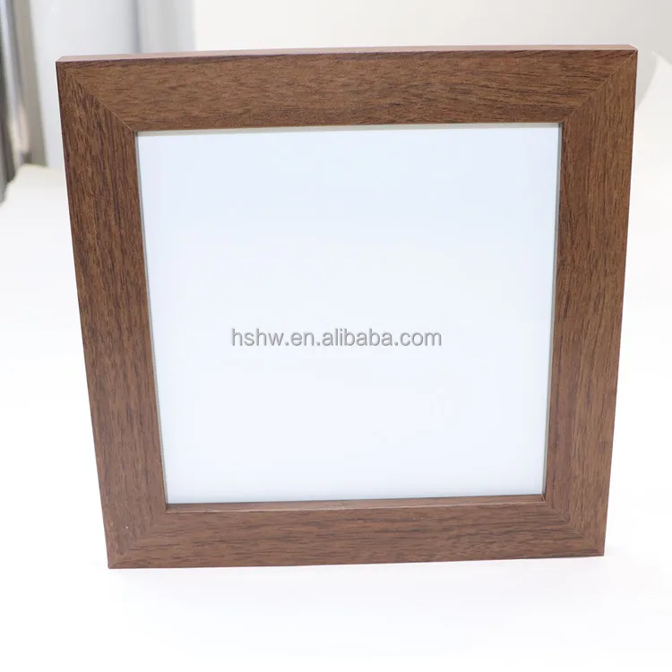 8 Inch For DIY Printing Photo Tiles Wall Decor Glossy Coating Finish White MDF Sublimation Frame Blanks