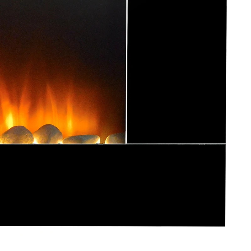 Remote Control Board TV Stand Adjustable Flame Brightness Electric Fireplace